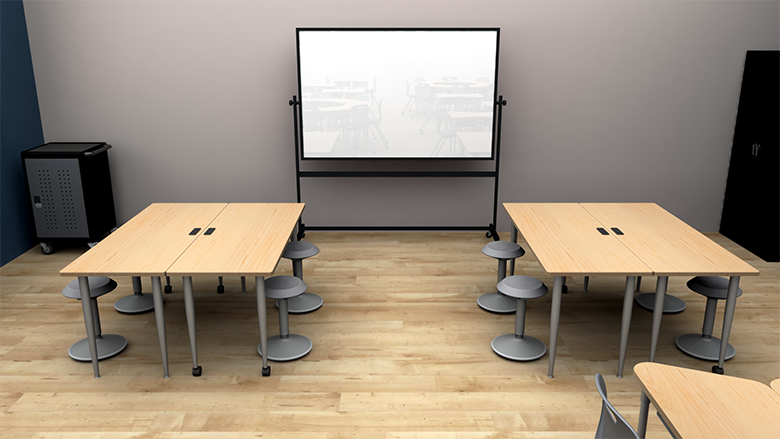 Middle/High School Flexible Arrangement Classroom B - Alt View 1